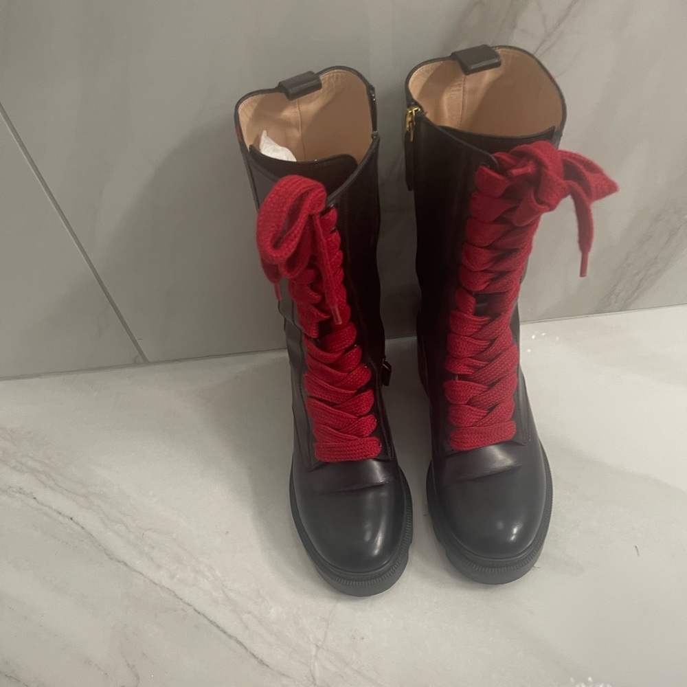Gucci Combat Boots Sz 37 1/2